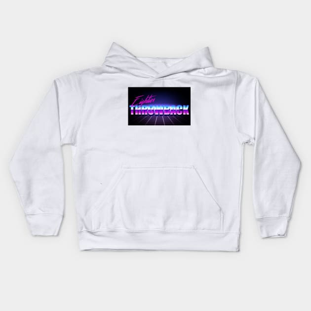 80s throwback Kids Hoodie by thehollowpoint